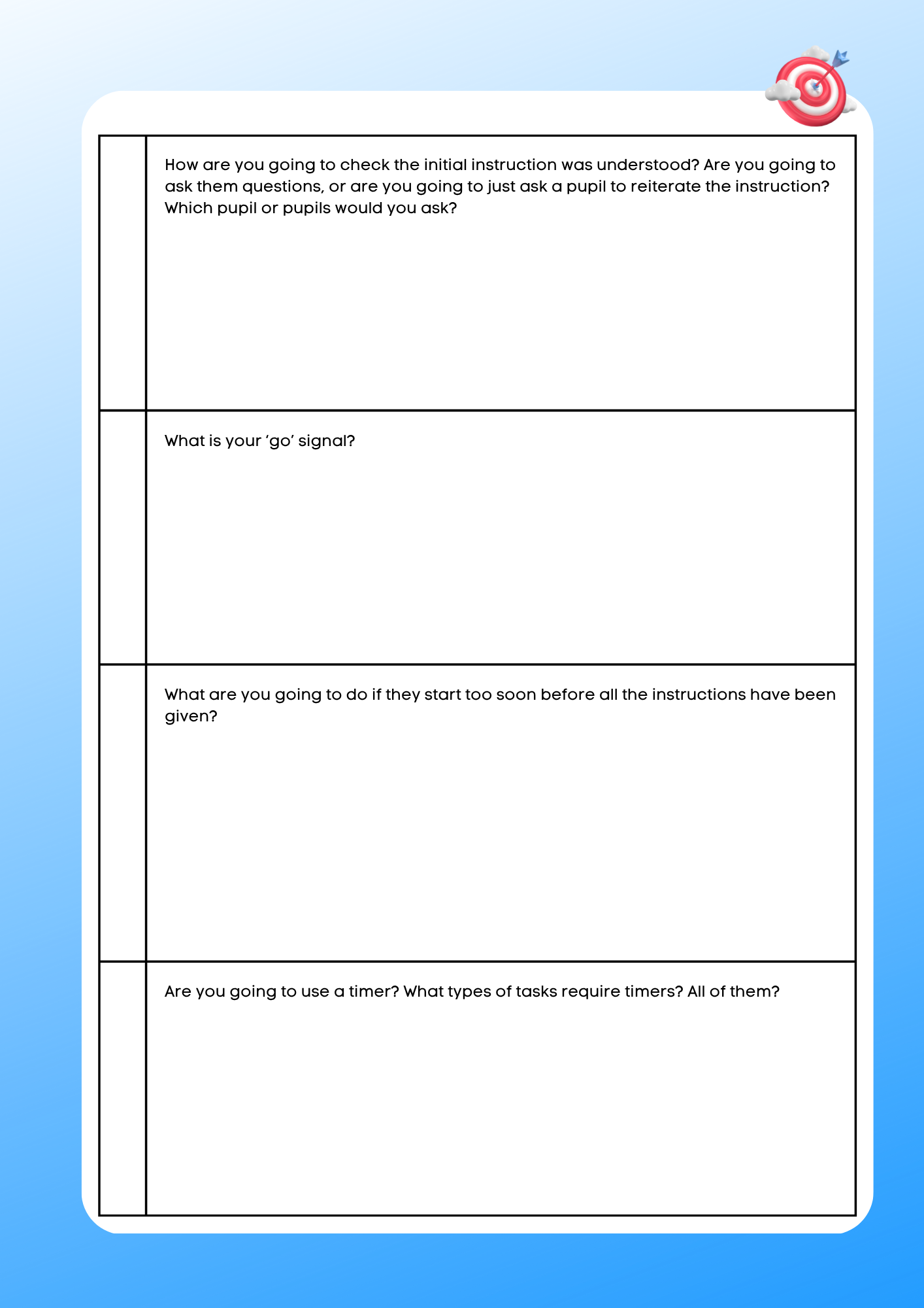 Behaviour For Learning Workbook