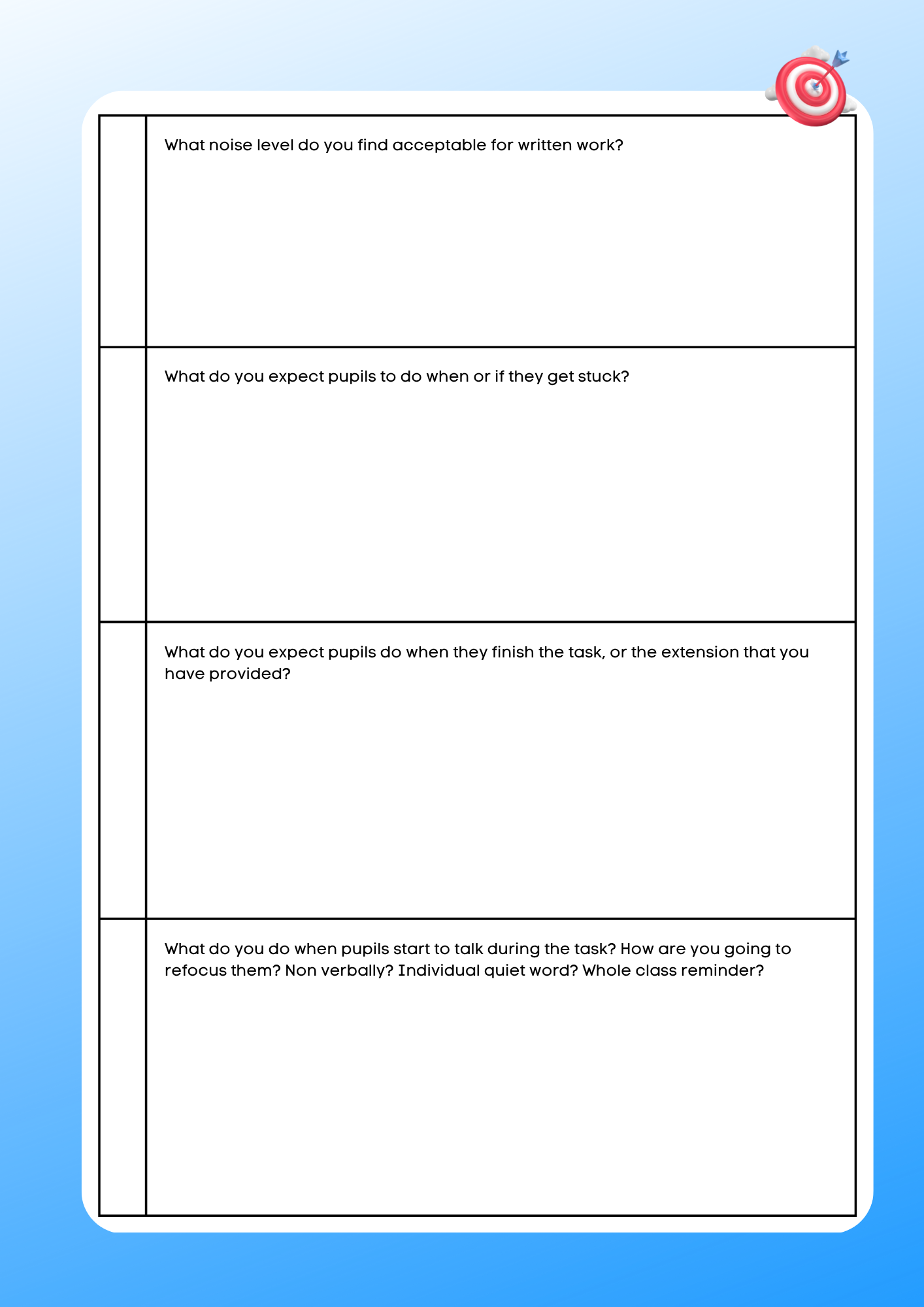 Behaviour For Learning Workbook