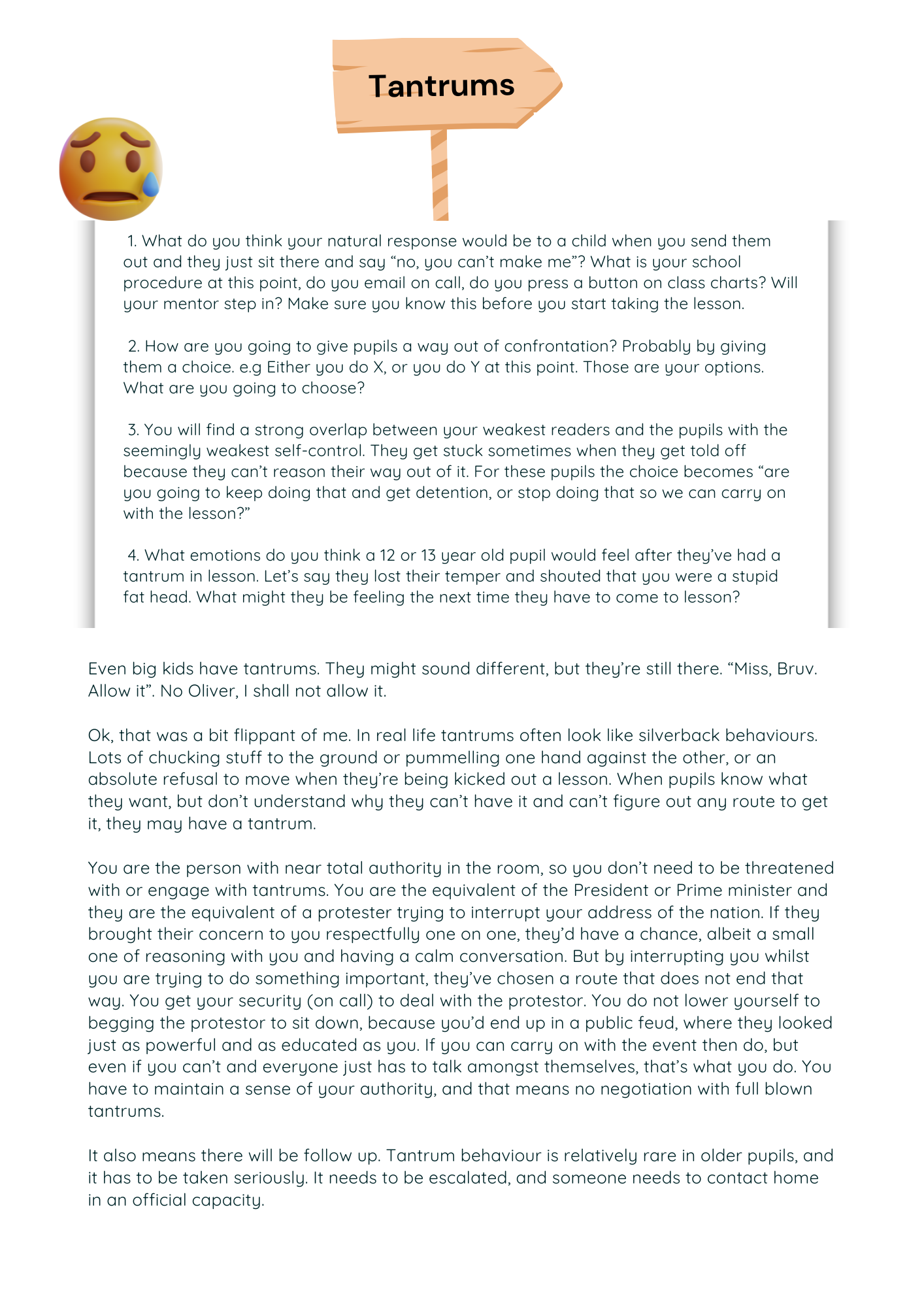 Behaviour For Learning Workbook